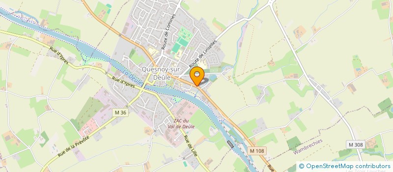 localisation de l'entreprise EGAL à QUESNOY-SUR-DEULE