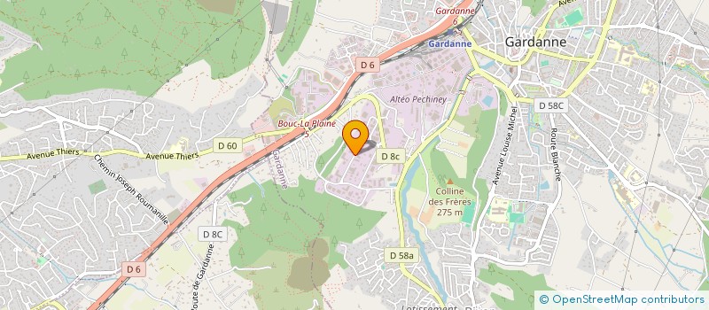 localisation de l'entreprise EGAL'S à GARDANNE