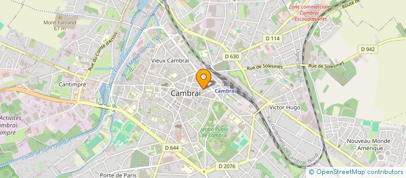 localisation de l'entreprise EGALES à CAMBRAI