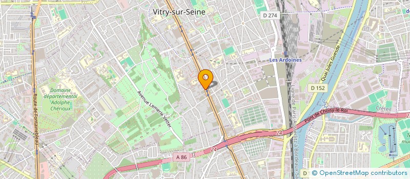 localisation de l'entreprise EGALI'TIEKS à VITRY-SUR-SEINE
