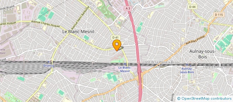 localisation de l'entreprise EGALITE à LE BLANC-MESNIL