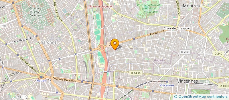localisation de l'entreprise EGALITE CULTURE INTERNATIONALE JEUNES à MONTREUIL