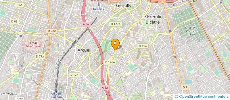 localisation de l'entreprise EGALITE DE CHANCES D'ACCES AUX RESPONSABILITES  GENTILLY