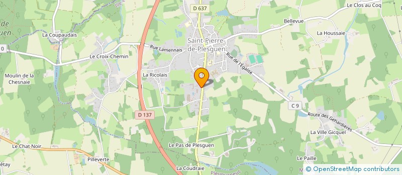 localisation de l'entreprise EGALLE  MESNIL-ROC'H