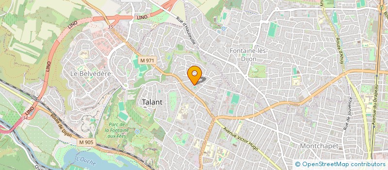 localisation de l'entreprise EGAO PENSION FELINE  TALANT