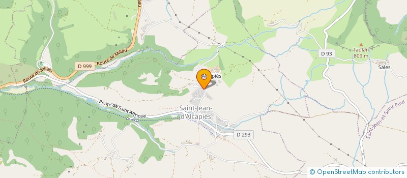 localisation de l'entreprise EGAR  SAINT JEAN D'ALCAPIES