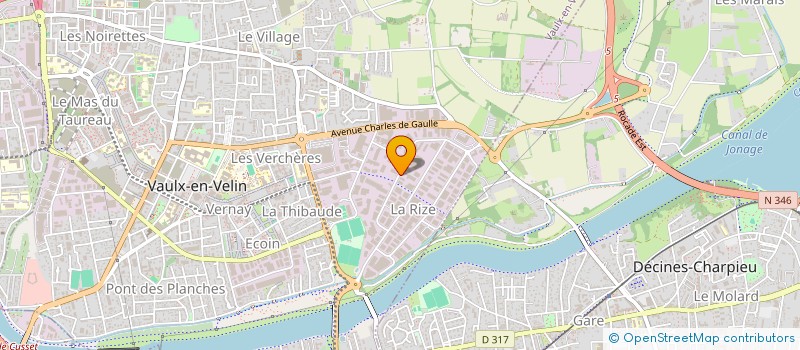 localisation de l'entreprise EGAR  VAULX-EN-VELIN