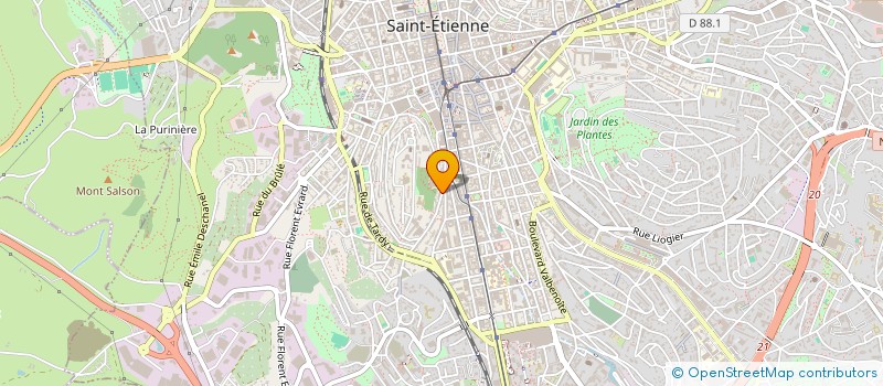 localisation de l'entreprise EGAS  SAINT-ETIENNE