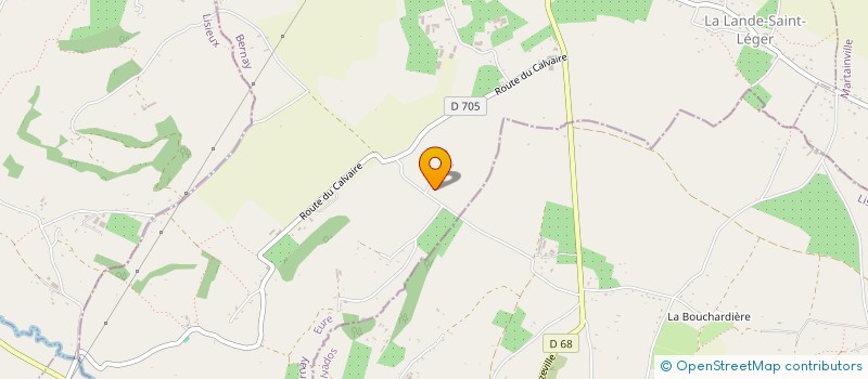 localisation de l'entreprise EGAUTO  LA LANDE-SAINT-LEGER