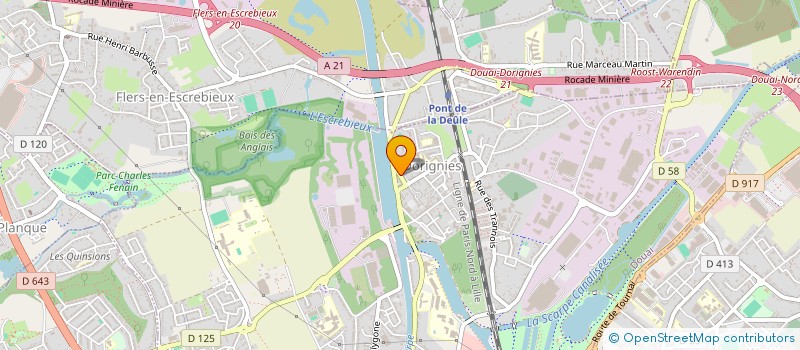 localisation de l'entreprise EGAVIR RENTING à DOUAI