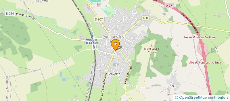 localisation de l'entreprise EGB 2B à POUGUES-LES-EAUX