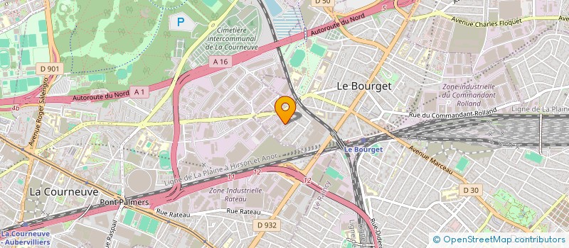 localisation de l'entreprise EGB à LE BOURGET