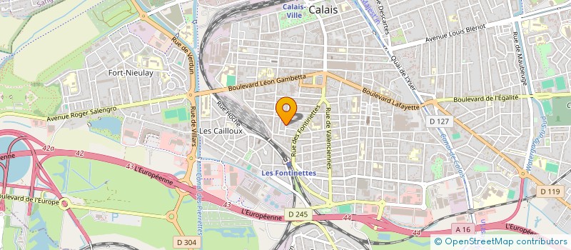 localisation de l'entreprise EGB à CALAIS