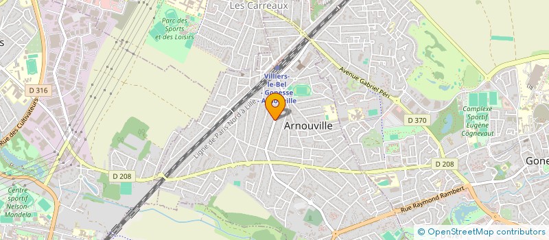 localisation de l'entreprise EGB à ARNOUVILLE