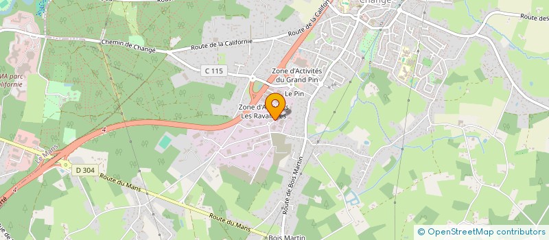 localisation de l'entreprise EGB  CHANGE