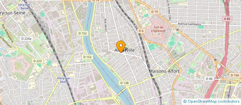 localisation de l'entreprise EGB à ALFORTVILLE