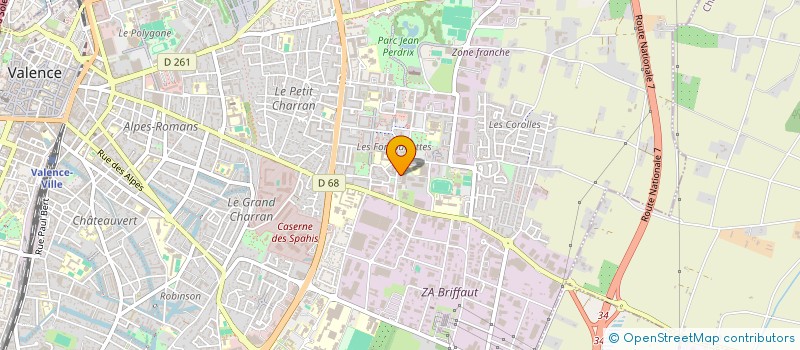 localisation de l'entreprise EGB à VALENCE