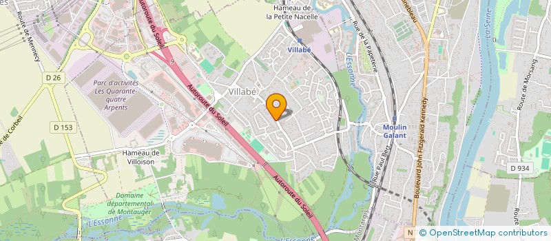 localisation de l'entreprise EGB à CORBEIL-ESSONNES