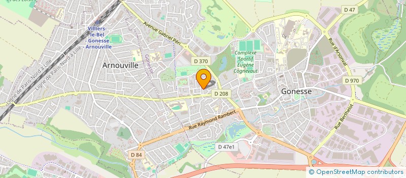 localisation de l'entreprise EGB à GONESSE