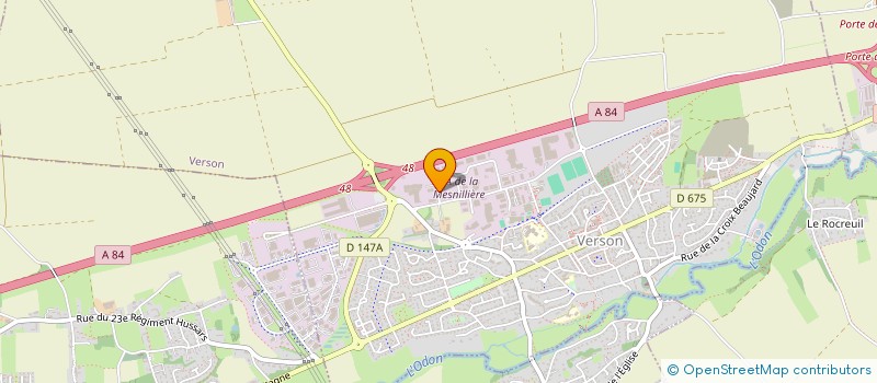 localisation de l'entreprise EGB  VERSON