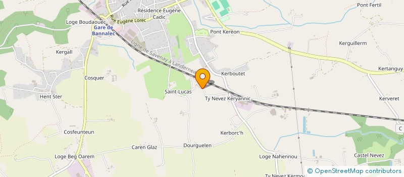localisation de l'entreprise EGB  BANNALEC