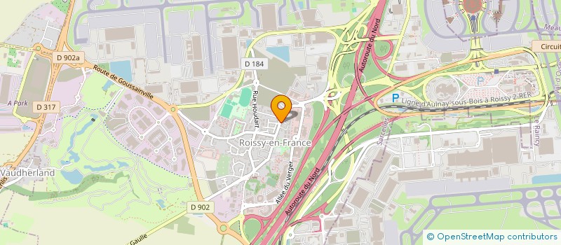 localisation de l'entreprise EGB BATIMENT  ROISSY-EN-FRANCE