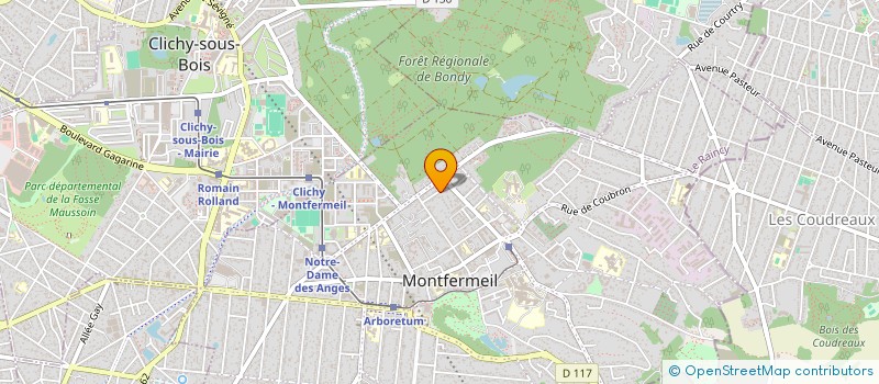 localisation de l'entreprise EGB ELEC  MONTFERMEIL