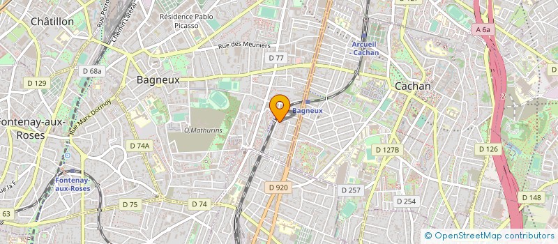 localisation de l'entreprise EGB FRANCE à BAGNEUX
