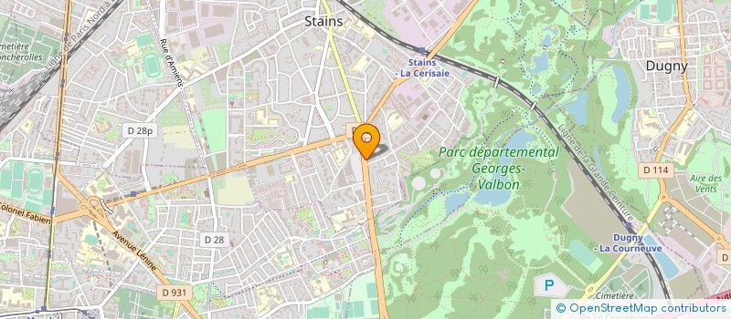 localisation de l'entreprise EGB MODERNE à STAINS