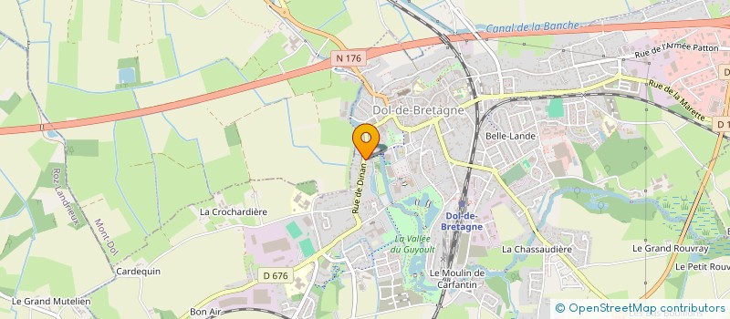 localisation de l'entreprise EGB OUEST  DOL-DE-BRETAGNE