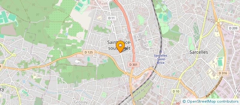 localisation de l'entreprise EGB RATA TOITURES à SAINT-BRICE-SOUS-FORET
