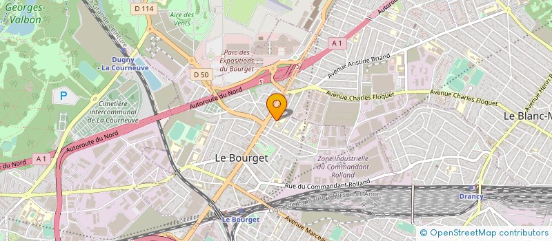 localisation de l'entreprise EGB RENOV à LE BOURGET