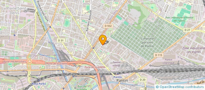 localisation de l'entreprise EGB RENOVATION  PANTIN