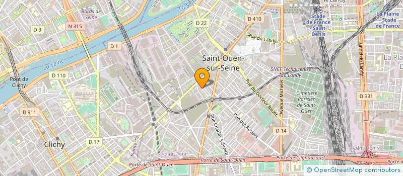 localisation de l'entreprise EGB STEPINSKI à SAINT-OUEN-SUR-SEINE