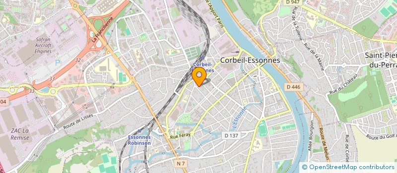 localisation de l'entreprise EGBB à CORBEIL-ESSONNES