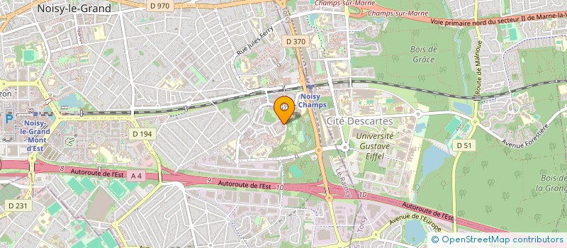 localisation de l'entreprise EGBDGA  NOISY-LE-GRAND