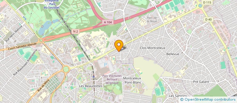 localisation de l'entreprise EGBR à VILLEPINTE