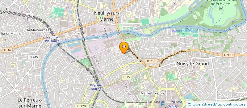 localisation de l'entreprise EGBR BATIMENT à NOISY-LE-GRAND