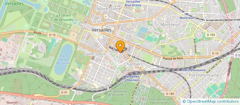 localisation de l'entreprise EGC à VERSAILLES