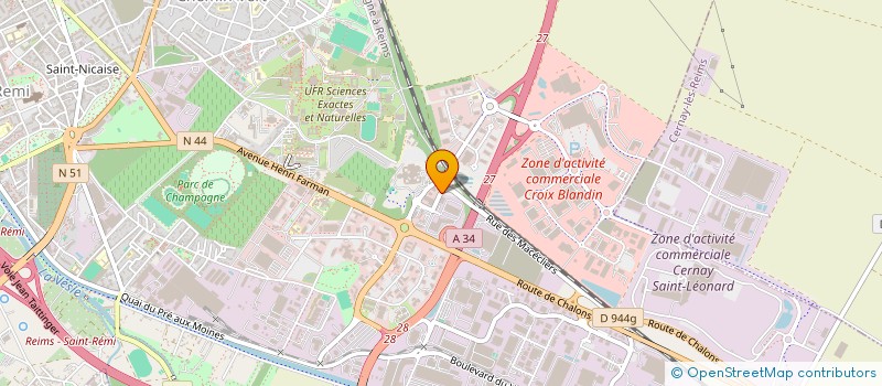 localisation de l'entreprise EGC  REIMS