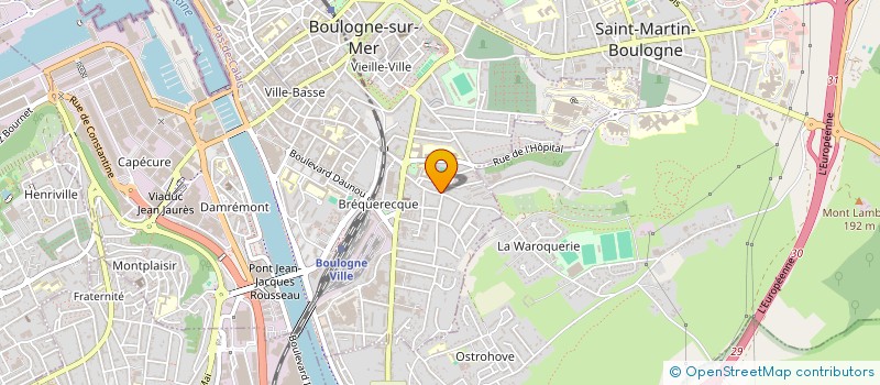 localisation de l'entreprise EGC à BOULOGNE-SUR-MER