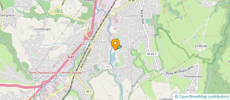 localisation de l'entreprise EGC  LORETTE