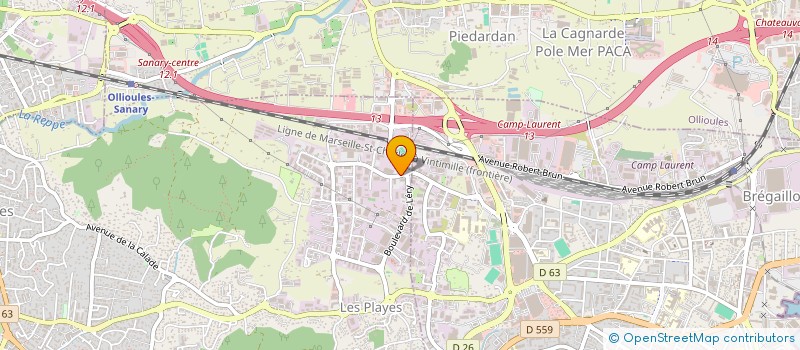 localisation de l'entreprise EGC BATIMENT  TOULON