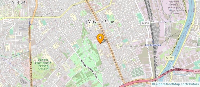 localisation de l'entreprise EGC CONSTRUCTION à VITRY-SUR-SEINE