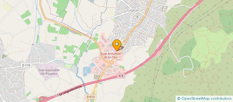 localisation de l'entreprise EGC- ENTREPRISE GENERALE CARMIER  MONTAGNAC