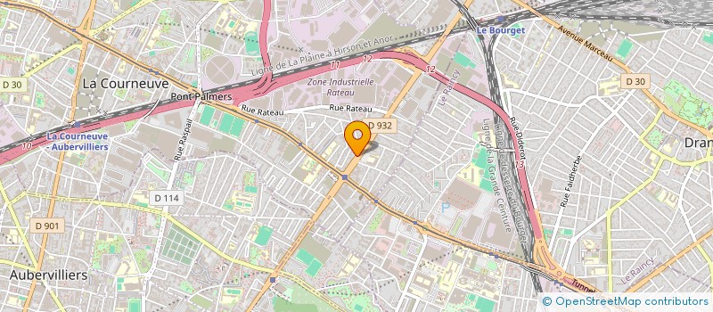 localisation de l'entreprise EGCF à LA COURNEUVE