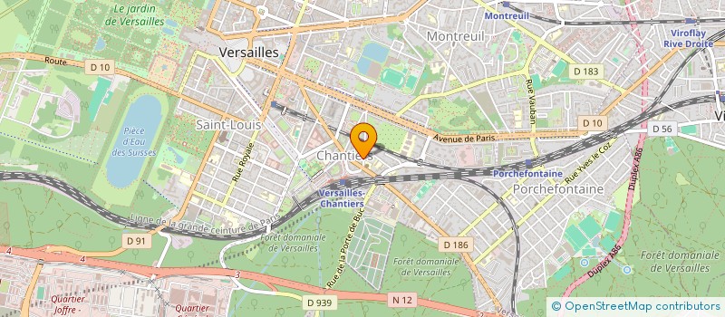 localisation de l'entreprise EGCI à VERSAILLES