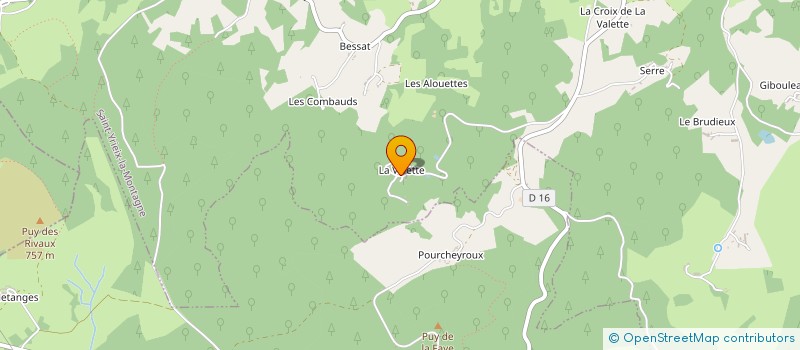 localisation de l'entreprise EGCS 23 à SAINT-YRIEIX-LA-MONTAGNE