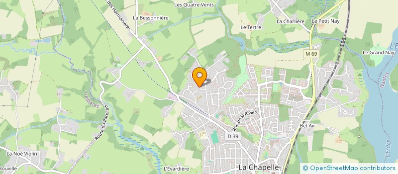 localisation de l'entreprise EGCSI à LA CHAPELLE-SUR-ERDRE