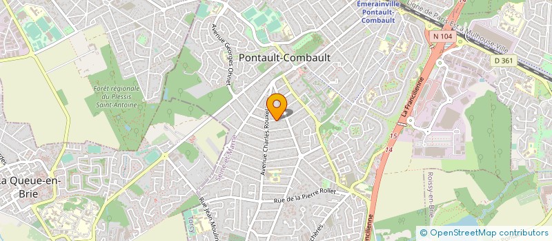 localisation de l'entreprise EGD à PONTAULT-COMBAULT